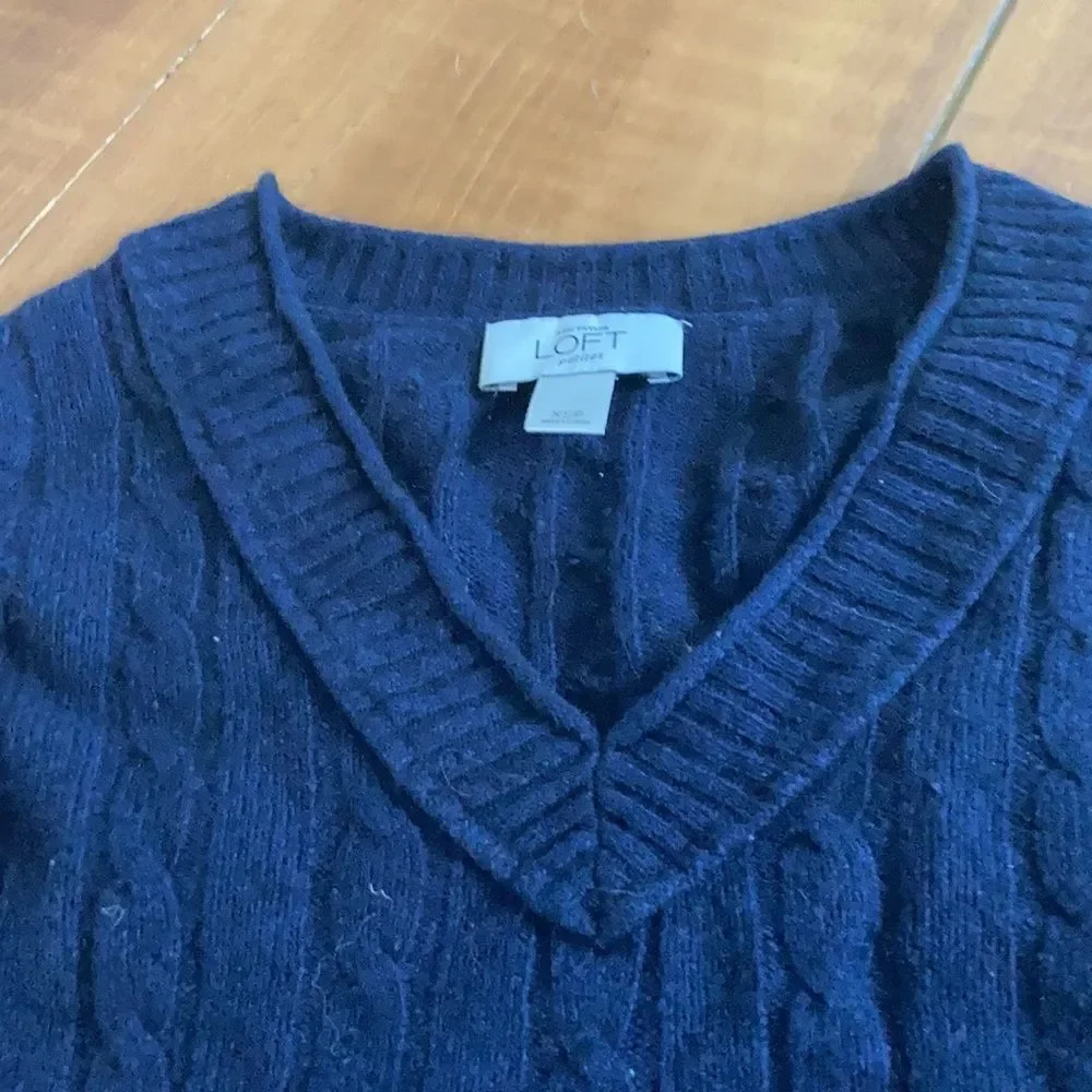 Loft navy sweater
